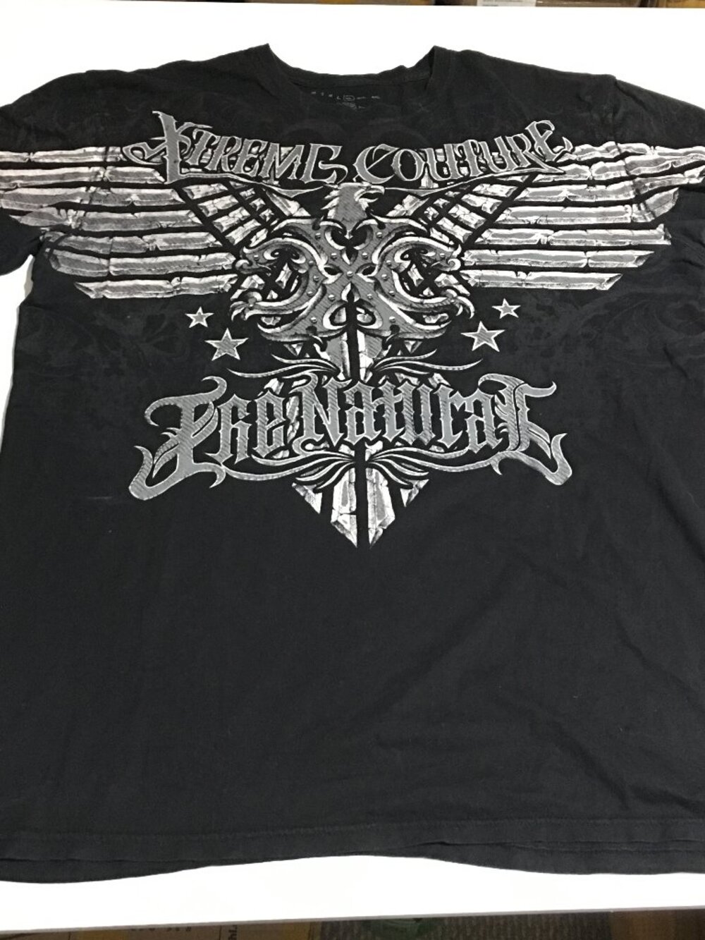 Xtreme Couture The Natural T-Shirt Men's XL Black Eagle MMA Biker